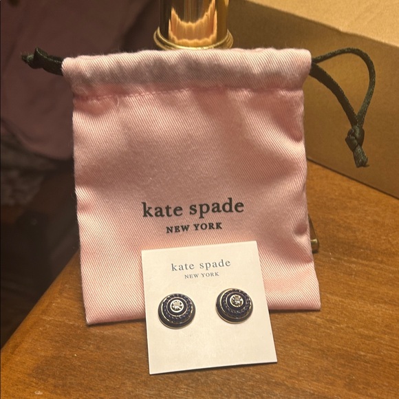 Kate Spade Black and Silver Stud Earrings - Picture 1 of 3